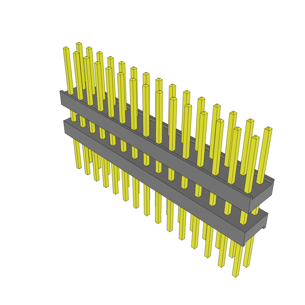 Samtec-ZW-15-11-G-D-325-303 Piastre connettori e prese PCB Conn Board Stacker HDR 30 POS 2.54mm Solder ST Thru-Hole Bulk