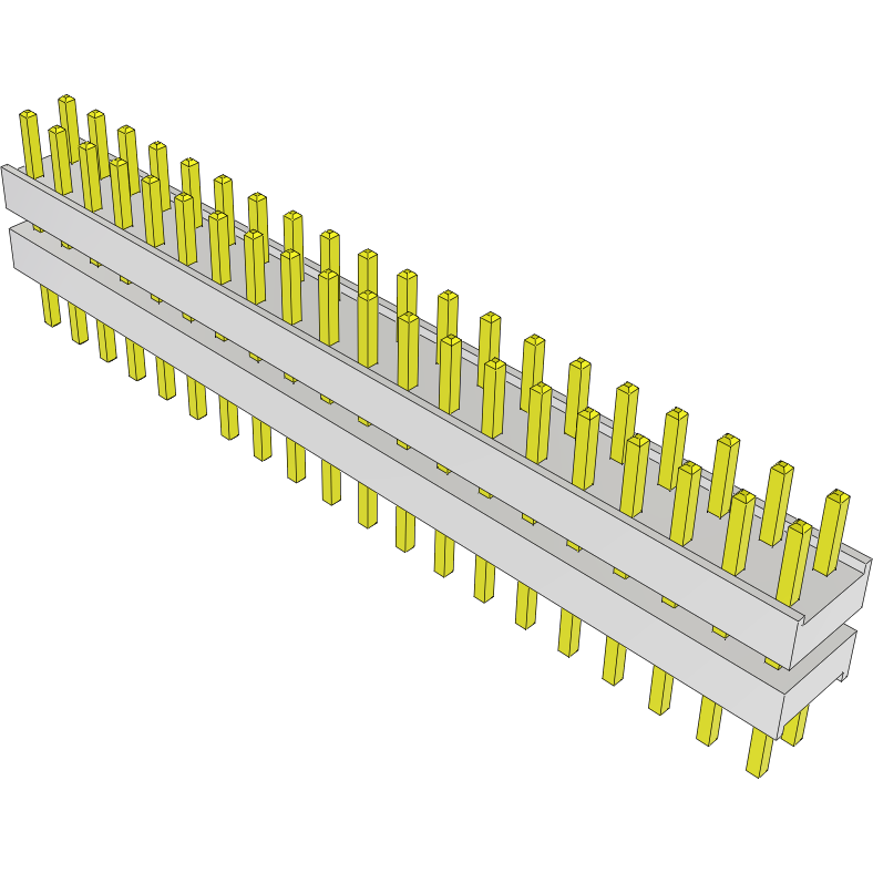 Samtec-HW-20-08-G-D-250-150 Steckverbinderleisten und Leiterplattenbuchsen Conn Board Stacker HDR 40 POS 2.54mm Solder ST Top Entry Thru-Hole Bulk