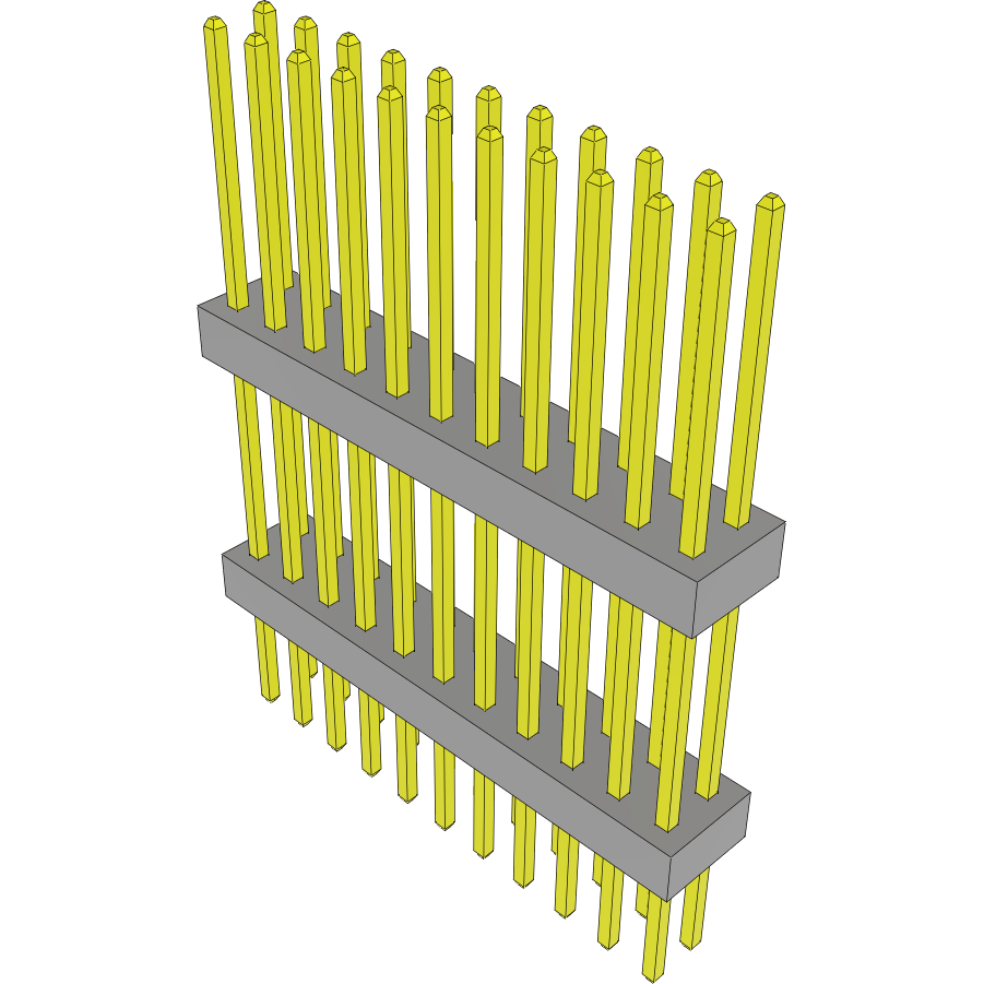 Samtec-TW-11-12-G-D-500-210 Steckverbinderleisten und Leiterplattenbuchsen Conn Board Stacker HDR 22 POS 2mm Solder ST Top Entry Thru-Hole Bulk