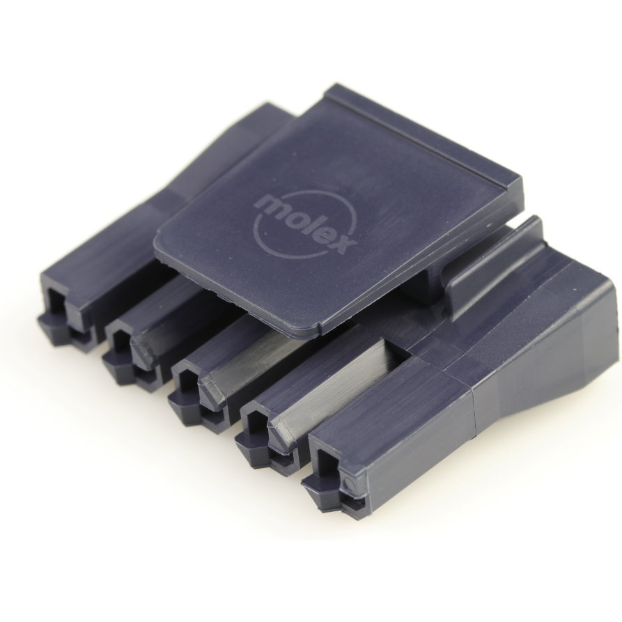 Molex-0444412005 Connector Discrete Wire Housing Conn Housing F 5Power POS 7.49mm Crimp ST Cable Mount Black Sabre™ Bag