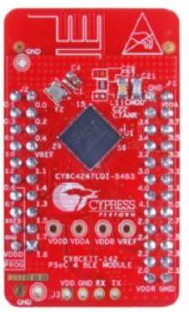 Infineon Technologies AG-CY8CKIT-142 Kit e schede di sviluppo RF/Wireless CY8C4247LQI-BL483 Bluetooth Evaluation Board