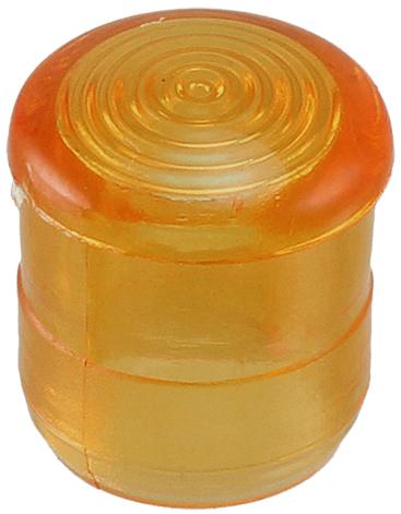 Visual Communications-CMC_321_ATP Optische Linsen Round Optical Lens Amber Polycarbonate