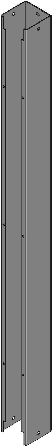 Hammond Manufacturing-CWSC236NK Verdrahtungskanäle Wiring Ducts Straight Section Square with Cover Screw Steel Gray