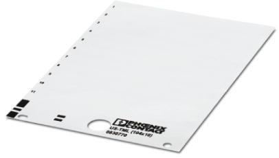 PHOENIX CONTACT-0830770 Accessori per connettori Connector Accessories Marker Straight Polyester White