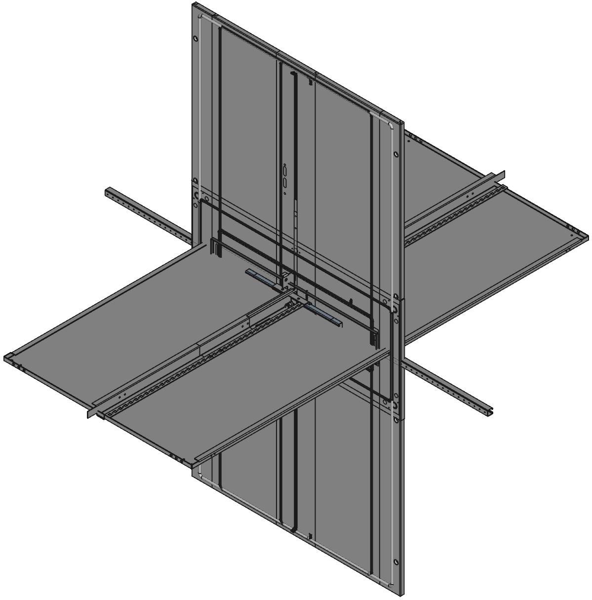 Hammond Manufacturing-HFMD20105 Kästen, Gehäuse und Gestelle Light Gray Steel Type 12 Modular Freestanding Disconnect Enclosure