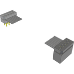 Cable Assembly 0.05m 28AWG 1.27mm 8 to 8 POS IDC Connector to IDC Connector F-M Clamshell