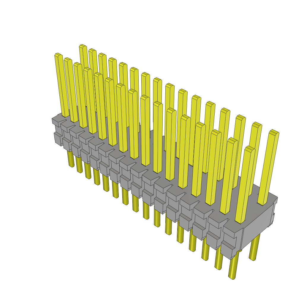 Samtec-TMS-116-01-SM-D Cabezales del conector y receptáculos PCB Conn Unshrouded Header HDR 32 POS 1.27mm Solder ST Top Entry SMD Tube