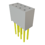 Conn Socket Strip SKT 8 POS 2.54mm Solder ST Top Entry Thru-Hole Bulk