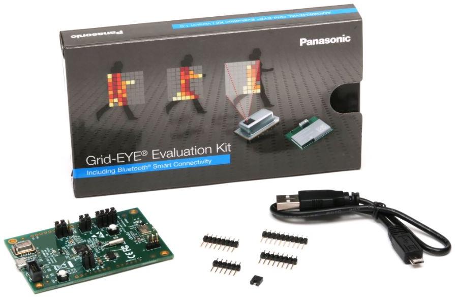 Panasonic-AMG8834EVAL 传感器开发电路板和套件 AMG8834 Infrared Array Sensor Evaluation Kit
