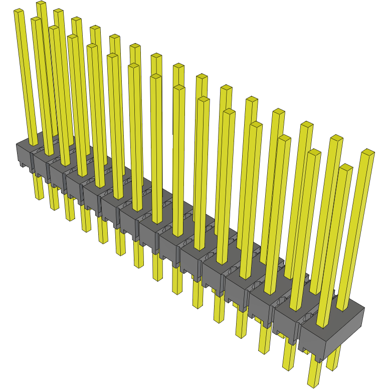 Samtec-HMTSW-115-10-T-D-565 Connector Headers and PCB Receptacles Conn Unshrouded Header HDR 30 POS 2.54mm Solder ST Top Entry Thru-Hole Bulk
