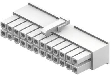 CnC Tech, LLC-4281-2-24-D Einzeladersteckverbinder, Gehäuse Conn Housing RCP 24 POS 4.2mm Crimp ST Cable Mount White Bag