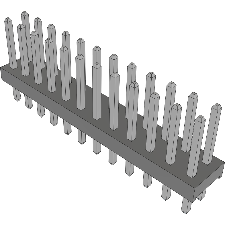 Samtec-MTMM-112-05-T-D-215 Piastre connettori e prese PCB Conn Unshrouded Header HDR 24 POS 2mm Solder ST Thru-Hole Bulk