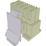 Conn Housing RCP 10 POS 2.54mm Crimp ST Cable Mount White Bulk