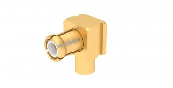 Radiall-R113161000 RF-Steckverbinder Conn MCX 0Hz to 6GHz 50Ohm Solder RA Cable Mount PL Gold Over Nickel