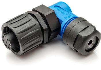 Amphenol-C016 30F006 100 10 Conector circular Conn Circular SKT 7 POS Solder RA Cable Mount 7 Terminal 1 Port