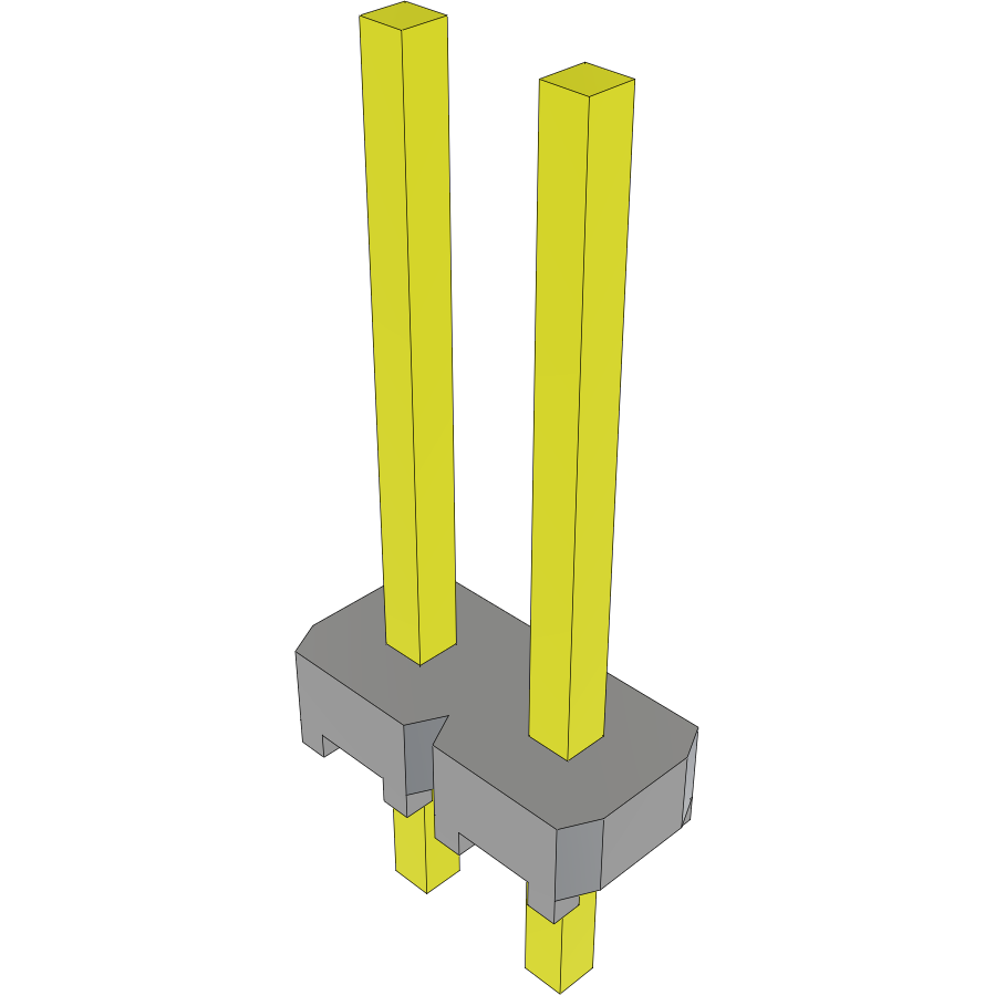 Samtec-MTLW-102-24-T-S-320 Connector Headers and PCB Receptacles Conn Unshrouded Header HDR 2 POS 2.54mm Solder ST Top Entry Thru-Hole Bulk