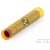 TE Connectivity-327639 Steckverbinderanschlüsse Butt Splice Terminal (10-12)AWG/(18-22)AWG Copper Yellow 42.06mm Tin Loose