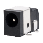 Conn DC Power Jack F 2 POS Solder RA SMD 3 Terminal 1 Port T/R