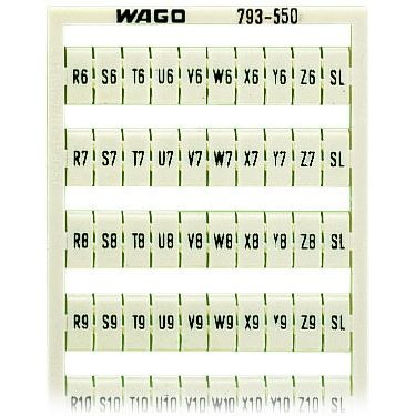 WAGO-793-550 Steckverbinderzubehör WMB Marking Card for Terminal Block Connector
