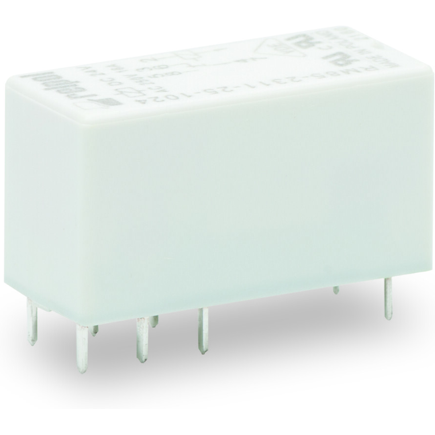 WAGO-788-177 Power Relays Basic Relay, Nominal input voltage 115 VAC, 2 changeover Contacts, Limiting continuous current 8 A, with gold Contacts, Module width 13 mm, Module height 15 mm