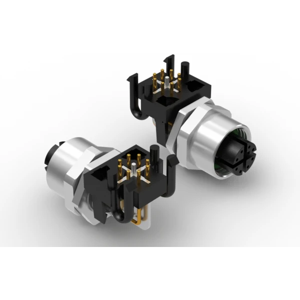 Tensility International-54-00393 Steckverbinder, rund Conn M12 Circular SKT 8 POS Solder RA Thru-Hole 8 Terminal 1 Port