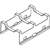 Molex-0747360230 Connector Accessories Connector Accessories XFP Cage Right Angle Stainless Steel XFP Tray