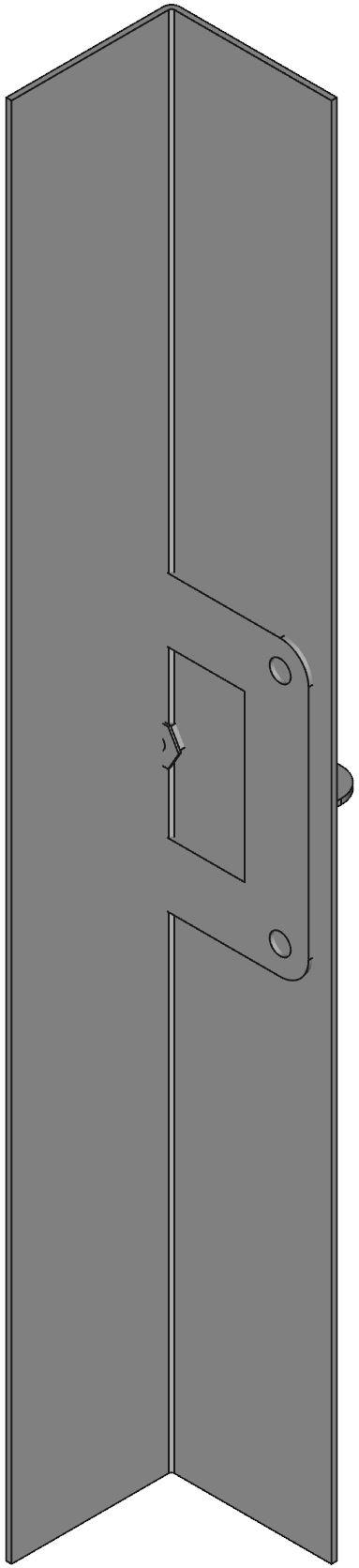 Hammond Manufacturing-1487BX 电缆配件 N12 Wireway, Adjustable fitting - Fits 2.5 x 2.5 - Steel/Gray