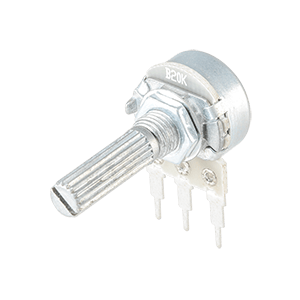 Same Sky (formerly CUI Devices)-PTN16-B20125K1B1 Compensatore del resistori, potenziometri e reostati 16.5 mm, Vertical, Linear, 20 kO, Through Hole, Knurled Shaft Single Section Rotary Potentiometer
