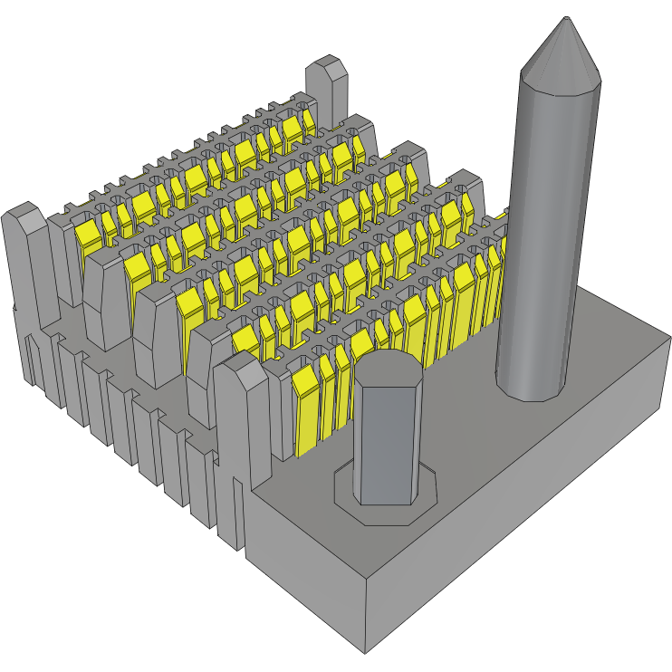 Samtec-EBTM-4-10-2.0-S-VT-1-L-D Steckverbinder, Mutterplatine ExaMAX Backplane System, Vertical Header