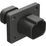 Conn Housing RCP 4 POS Crimp ST Flange Mount Black Box