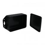Black Acrylonitrile Butadiene Styrene Bracket Mount UL94-5VA Enclosure
