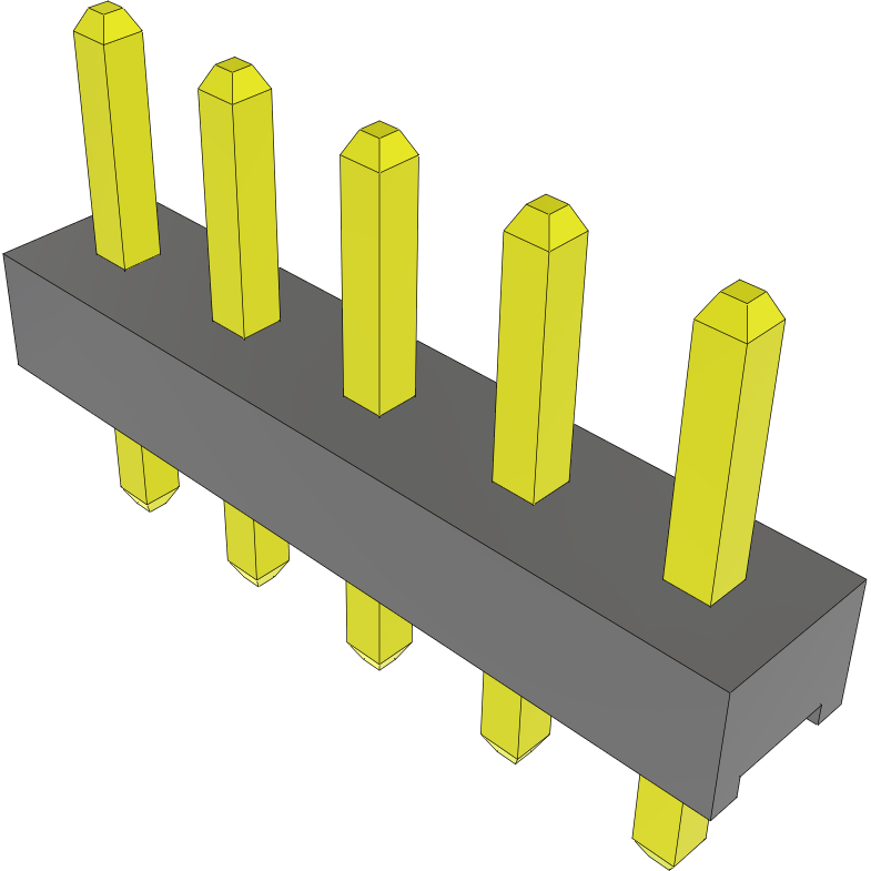 Samtec-MTMM-105-02-L-S-115 Connector Headers and PCB Receptacles Conn Unshrouded Header HDR 5 POS 2mm Solder ST Top Entry Thru-Hole Bulk