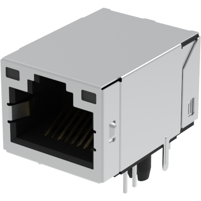 Amphenol Communications Solutions-RJMG1C8009141ER Raccordement téléphone et télécom RJMG Input output Connectors 1x1 10/100 without LED