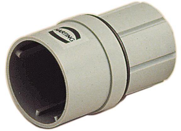 HARTING Technology Group-09150073001 Connector Accessories Connector Accessories Insert Straight Polyamide Pebble Gray