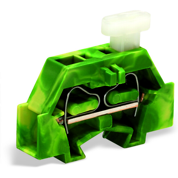 WAGO-261-327/331-000 Blocchi terminali connettore 2-Conductor end Terminal Block, with push-buttons on one side, without protruding snap-in mounting foot, for terminal strips with snap- in mounting feet