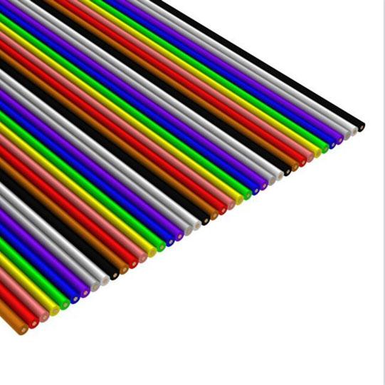 CnC Tech, LLC-304-28-40-MC-0250F Câble plat Flat Ribbon Cable Polyvinyl Chloride 40Conductors 28AWG 300V 76.2m Reel