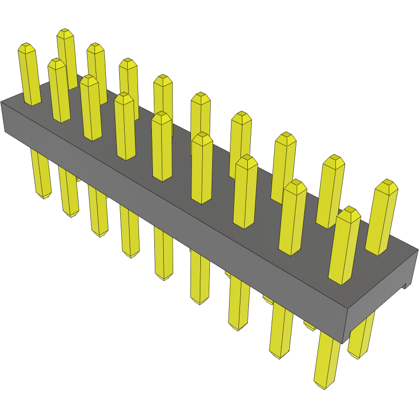 Samtec-MTMM-109-03-G-D-105 Piastre connettori e prese PCB Conn Unshrouded Header HDR 18 POS 2mm Solder ST Top Entry Thru-Hole Bulk
