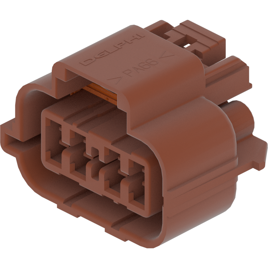 Delphi-15317308 Einzeladersteckverbinder, Gehäuse Conn Housing F 8 POS Crimp ST Cable Mount Brown