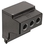 Hood 90° 24B Shell Size Powder Die Cast Aluminum Screw Lock Han®