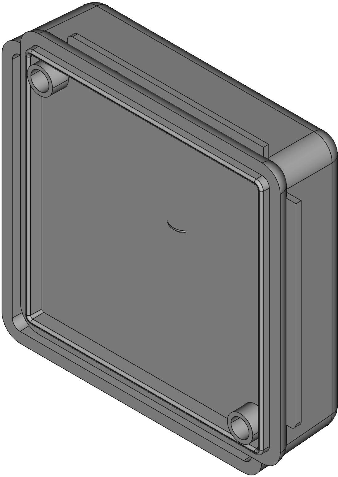 Hammond Manufacturing-1551RBK Kästen, Gehäuse und Gestelle Black Acrylonitrile Butadiene Styrene Wall Mount Hand Held Enclosure