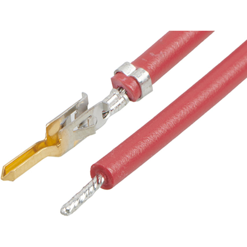 Molex-2153432224 其他电缆组件 Cable Assembly UL 1015 0.3m 16AWG Crimp Terminal 1 POS M Crimp Bag