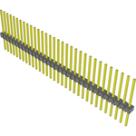 Conn Unshrouded Header HDR 32 POS 2.54mm Solder ST Top Entry Thru-Hole Bulk