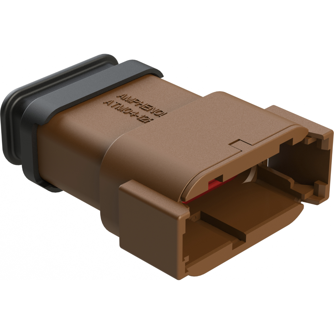 Amphenol-ATM04-12PD-SR1BN Einzeladersteckverbinder, Gehäuse Conn Housing RCP 12 POS Crimp ST Cable Mount Brown