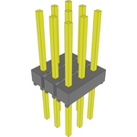 Conn Unshrouded Header HDR 9 POS 2.54mm Solder ST Thru-Hole Bulk