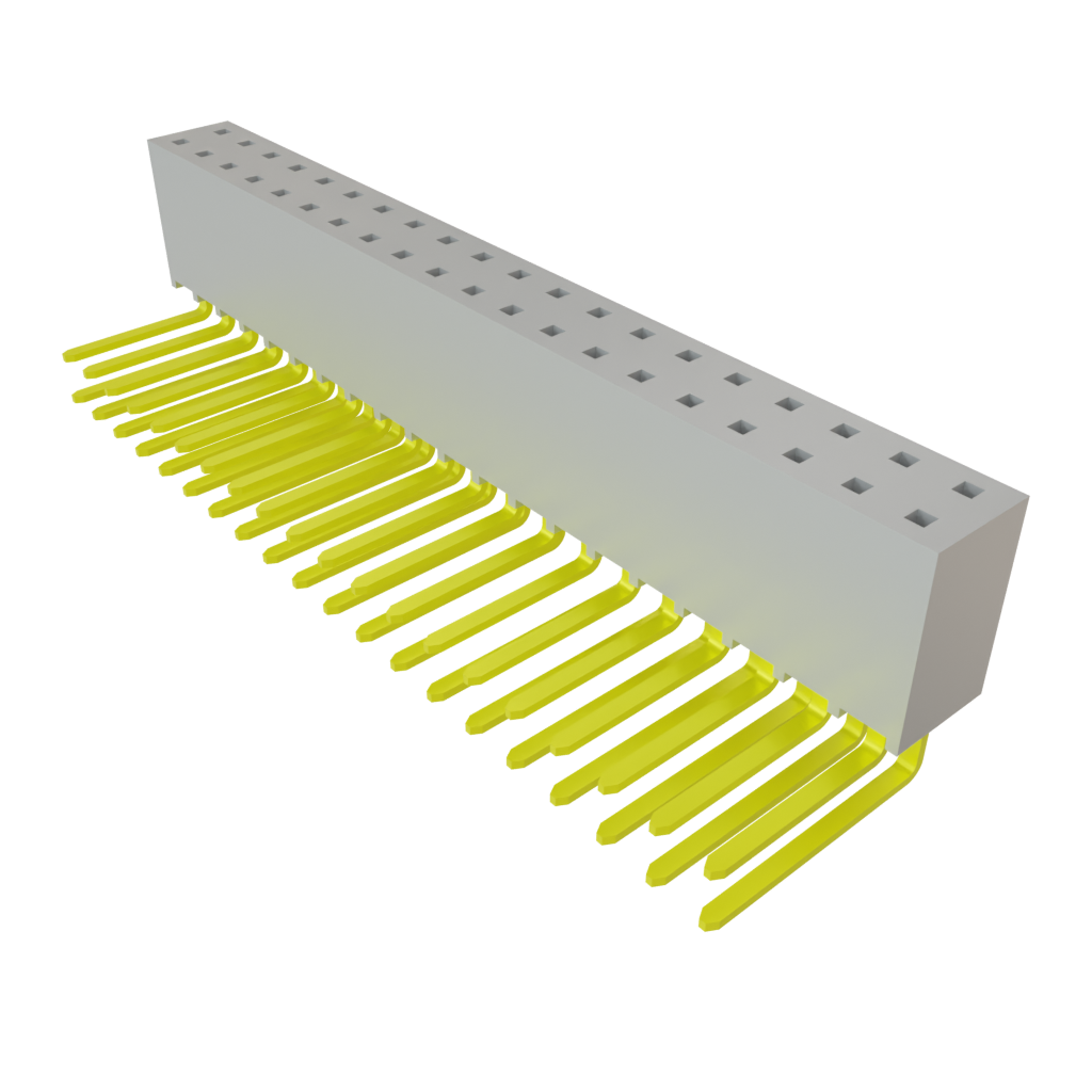 Samtec-SSW-120-03-G-D-RA Connector Headers and PCB Receptacles Conn Socket Strip SKT 40 POS 2.54mm Solder RA Side Entry Thru-Hole Tiger Buy™ Tube
