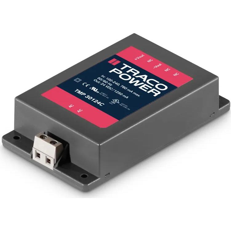 Traco Power-TMP 30212C AC to DC Power Supplies AC/DC Power Supply Dual-OUT -12V/12V 1.3A/1.3A 30W 7-Pin