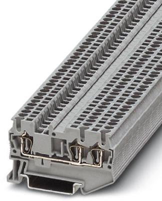 PHOENIX CONTACT-3031128 连接器接线板 Conn Feed-Through Terminal Block 3 POS Spring Cage T DIN Rail 17.5A