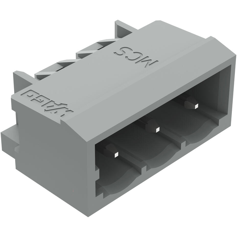 WAGO-231-433/001-000 连接器插头及 PCB 插座 Conn Shrouded Header HDR 3 POS 5mm Solder RA Side Entry Thru-Hole Box