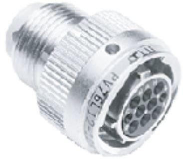ITT Corporation-PV76L22-21P Conector circular Conn Circular PIN 21 POS Solder ST Cable Mount 21 Terminal 1 Port