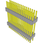 Conn Board Stacker HDR 34 POS 1.27mm Solder ST Thru-Hole Tube